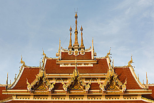屋顶,神圣,寺院,南,装饰,泰国,亚洲