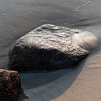 石头,海滩,墨西哥