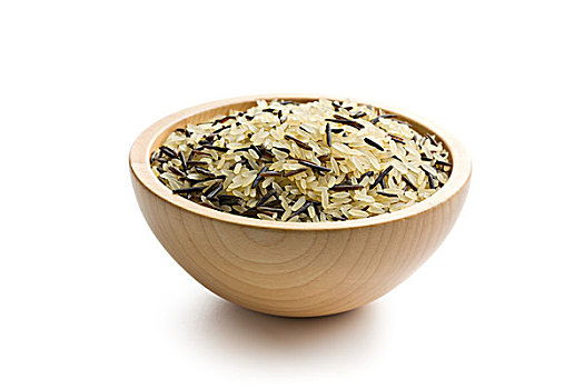 菰米,木碗