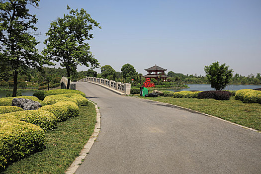 南京银杏湖园林景观