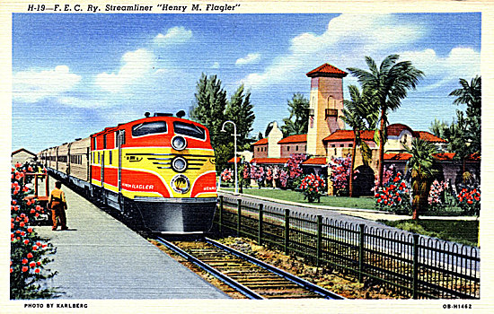 铁路,列车,佛罗里达,艺术家