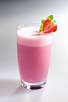 草莓奶昔,玻璃杯