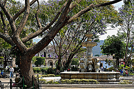 危地马拉,安提瓜岛,喷泉