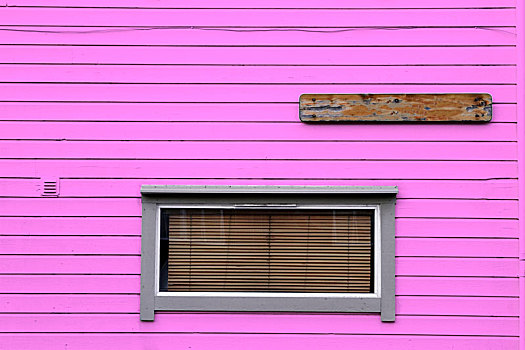 窗户,百叶窗,木质,粉色,墙壁