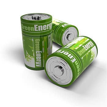 再生能源,概念,绿色,友好,电池