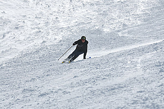 冬天,男人,滑雪,运动,有趣,旅行,雪