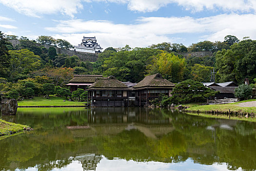 日式庭园,城堡