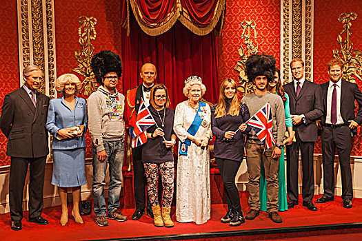 英格兰,伦敦,旅游,姿势,蜡,女王,王室