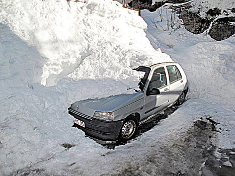 汽车,雪崩