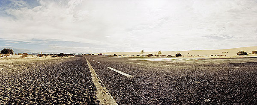 荒芜,公路,加纳利群岛,西班牙