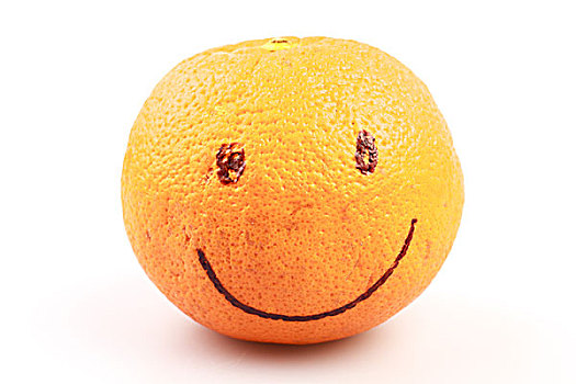 橙色,微笑,脸