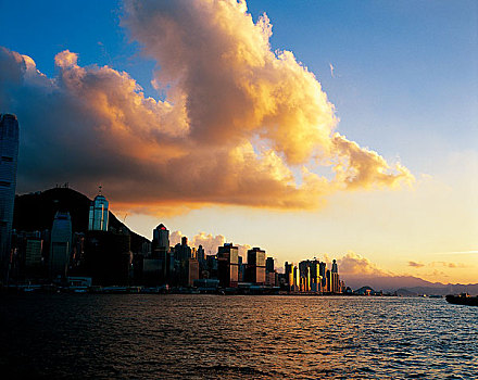 香港回归十周年图片展览维港景观