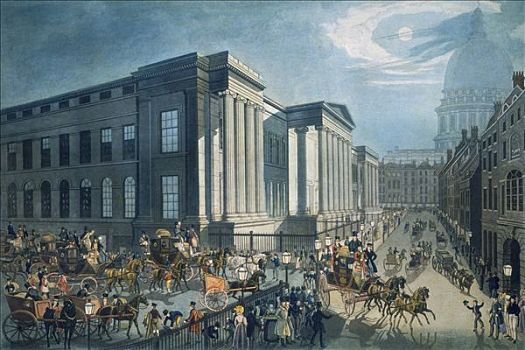 皇家,邮件,开始,邮局,伦敦,19世纪,艺术家