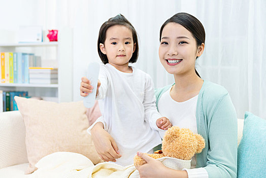 快樂的母女倆