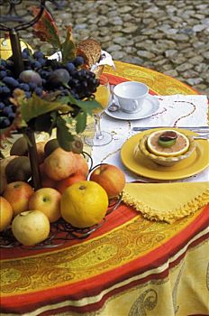 格罗,计划,桌子,胭脂,水果