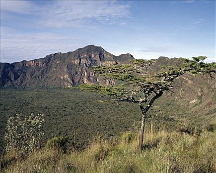 火山,起点,形状,高度,脚,大裂谷,南,湖,蒸汽,安静,问题,大,圆形,火山口,墙壁