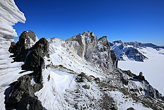 冰雪长白山天池