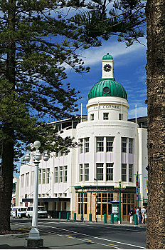 圆顶,建筑,纳皮尔,霍克斯湾,新西兰