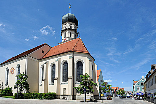 教区,教堂,雄高,上巴伐利亚,巴伐利亚,德国,欧洲