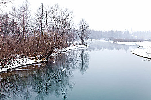 长白山,二道白河,自然风光,冰雪,奶头河,吉林,延边