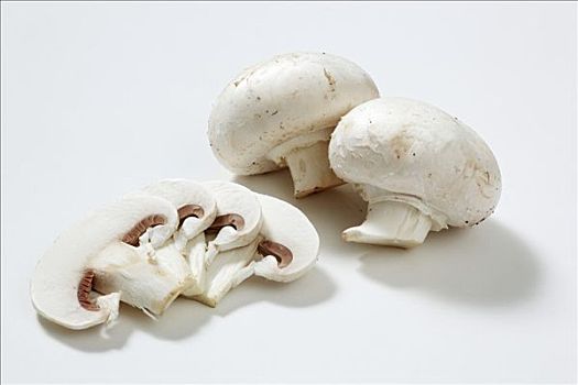 草菇,蘑菇,切片