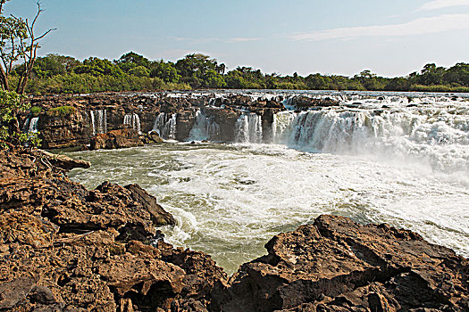瀑布,国家公园,西部,省,赞比亚,非洲
