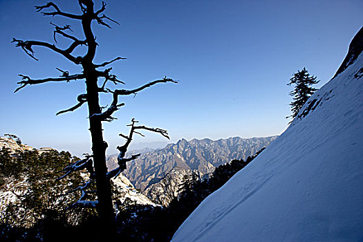 陕西-西岳华山群山