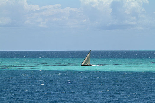 渔船,帆船,印度洋