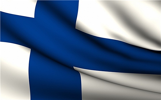 飞,旗帜,芬兰,国家,收集