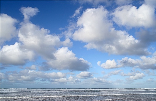 大西洋,云,康沃尔,英国