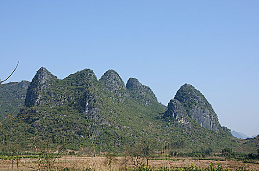 桂林喀斯特山景