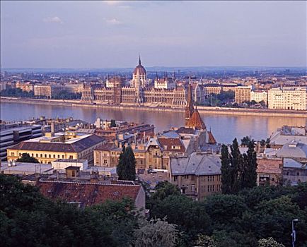 国会大厦,多瑙河,布达佩斯,匈牙利,欧洲
