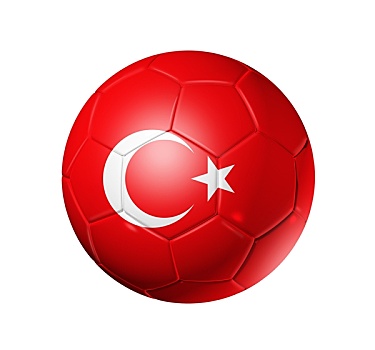 足球,球,土耳其,旗帜