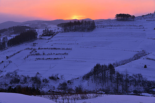 冬季吉林雪村-松岭美景如画