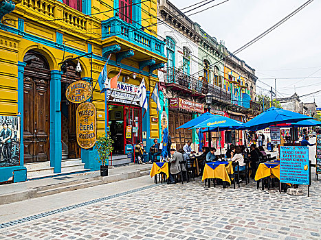 餐馆,人行道,地区,布宜诺斯艾利斯,阿根廷,南美