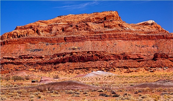 红色,方山,石头,峡谷,亚利桑那