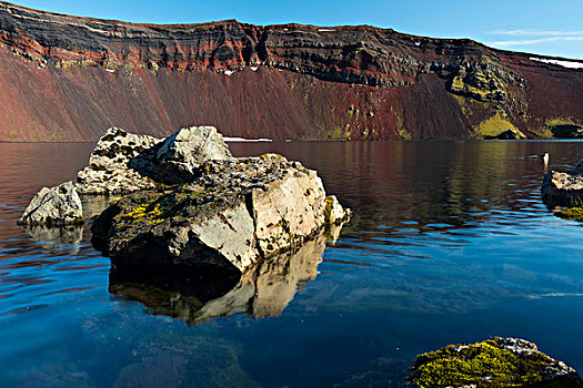 火山,火山口,兰德玛纳,自然,自然保护区,高地,冰岛,欧洲