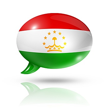 塔吉克斯坦,旗帜,对话气泡框