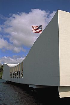 夏威夷,瓦胡岛,珍珠港,特写,户外,亚利桑那军舰纪念馆,建筑