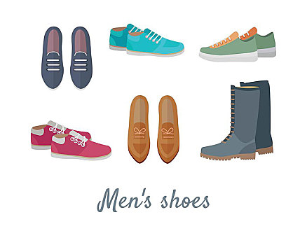 男人,鞋,时髦,矢量,靴子,运动鞋,休闲,路夫鞋,服装,工作靴,体育馆,拖鞋,秋天,冬天,收集