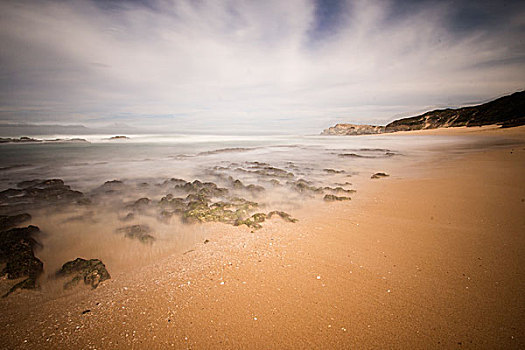 海滩,海岸,东开普省,南非,非洲