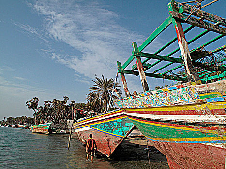 也门,独桅三角帆船