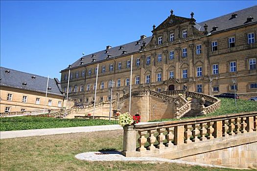 本笃会修道院,靠近,坏,区域,上弗兰科尼亚,巴伐利亚,德国,欧洲