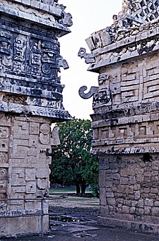 墨西哥,尤卡坦半岛,女修道院,建筑,奇琴伊察,遗址,玛雅,文明