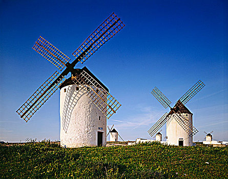 风车,拉曼查,西班牙