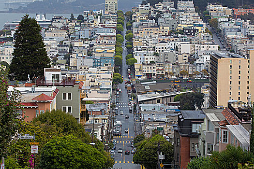美国旧金山城市街道
