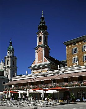 咖啡,钟琴,餐馆,萨尔茨堡,奥地利