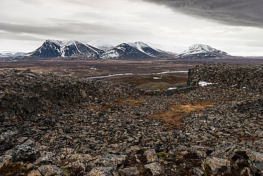 遗迹,玄武岩,要塞,冰岛,欧洲