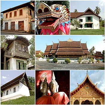 建筑,庙宇,老挝