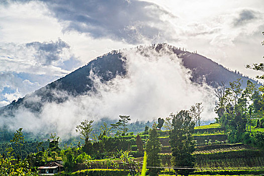 火山,巴厘岛,印度尼西亚